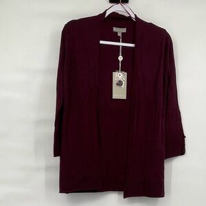 Evolution by cyrus nwt stitch fix purple rayon blend soft cardigan sweater